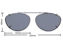 Stalkers Clip On Size 5 Dark Gunmetal Frame / Smoke Polarised Lenses