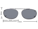 Stalkers Clip On Size 6 Dark Gunmetal Frame / Smoke Polarised Lenses