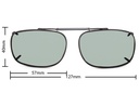 Stalkers Clip On Size 7 Dark Gunmetal Frame / G32 Photochromic Polarised Lenses
