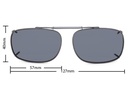 Stalkers Clip On Size 7 Dark Gunmetal Frame / Smoke Polarised Lenses