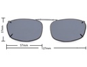 Stalkers Clip On Size 8 Dark Gunmetal Frame / Smoke Polarised Lenses