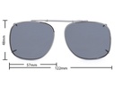 Stalkers Clip On Size 9 Dark Gunmetal Frame / Smoke Polarised Lenses
