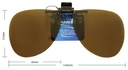 Stalkers Flip Ups Aviator Gunmetal Frame / Brown Polarised Lenses