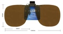 Stalkers Flip Ups F009 Brown Polarised Lenses