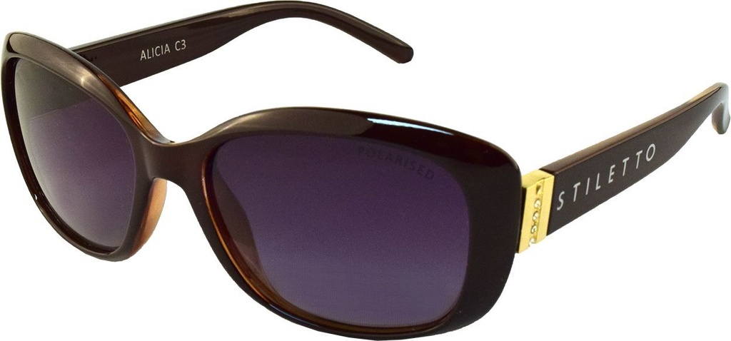 Stiletto Alicia C3 Light Brown / Smoke Gradient Polarised Lenses