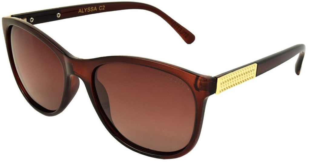 Stiletto Alyssa C2 Crystal Dark Brown / Brown Gradient Polarised Lenses