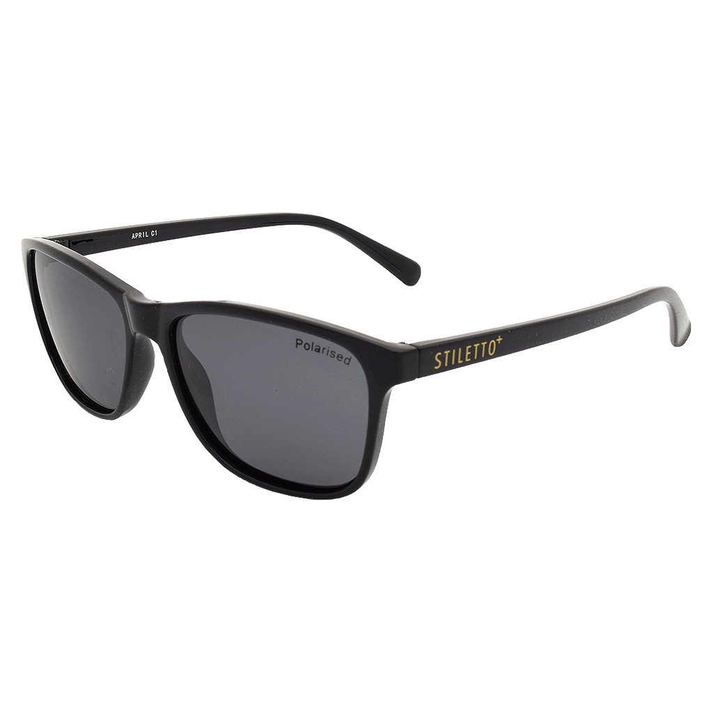 Stiletto April C1 Shiny Black / Smoke Polarised Lenses