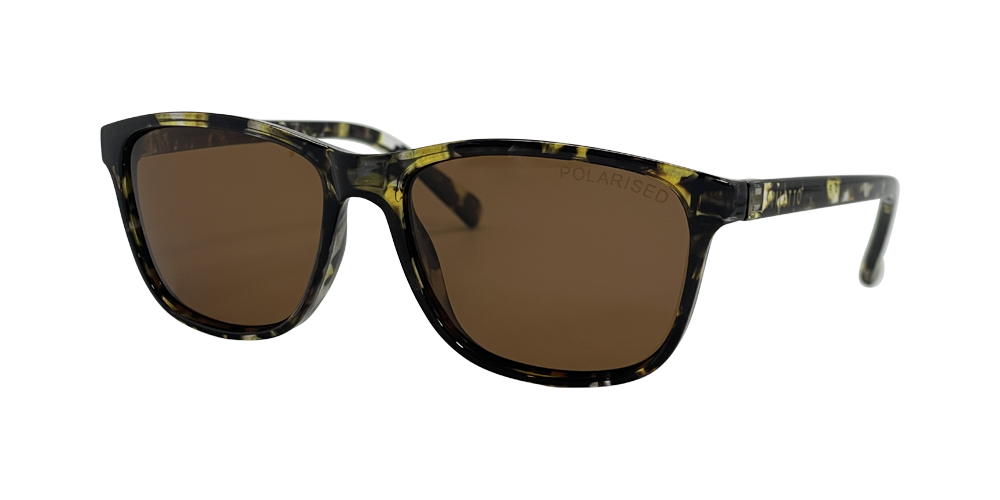 [9340457028754] Stiletto April C6 Crystal Rose w Demi Black / Brown Polarised Lenses