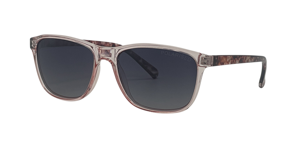 Stiletto April C8 Crystal Peach w Milky Plum / Smoke Gradient Polarised Lenses