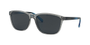 Stiletto April C9 Crystal Dark Smoke w Blue Fade / Smoke Polarised Lenses