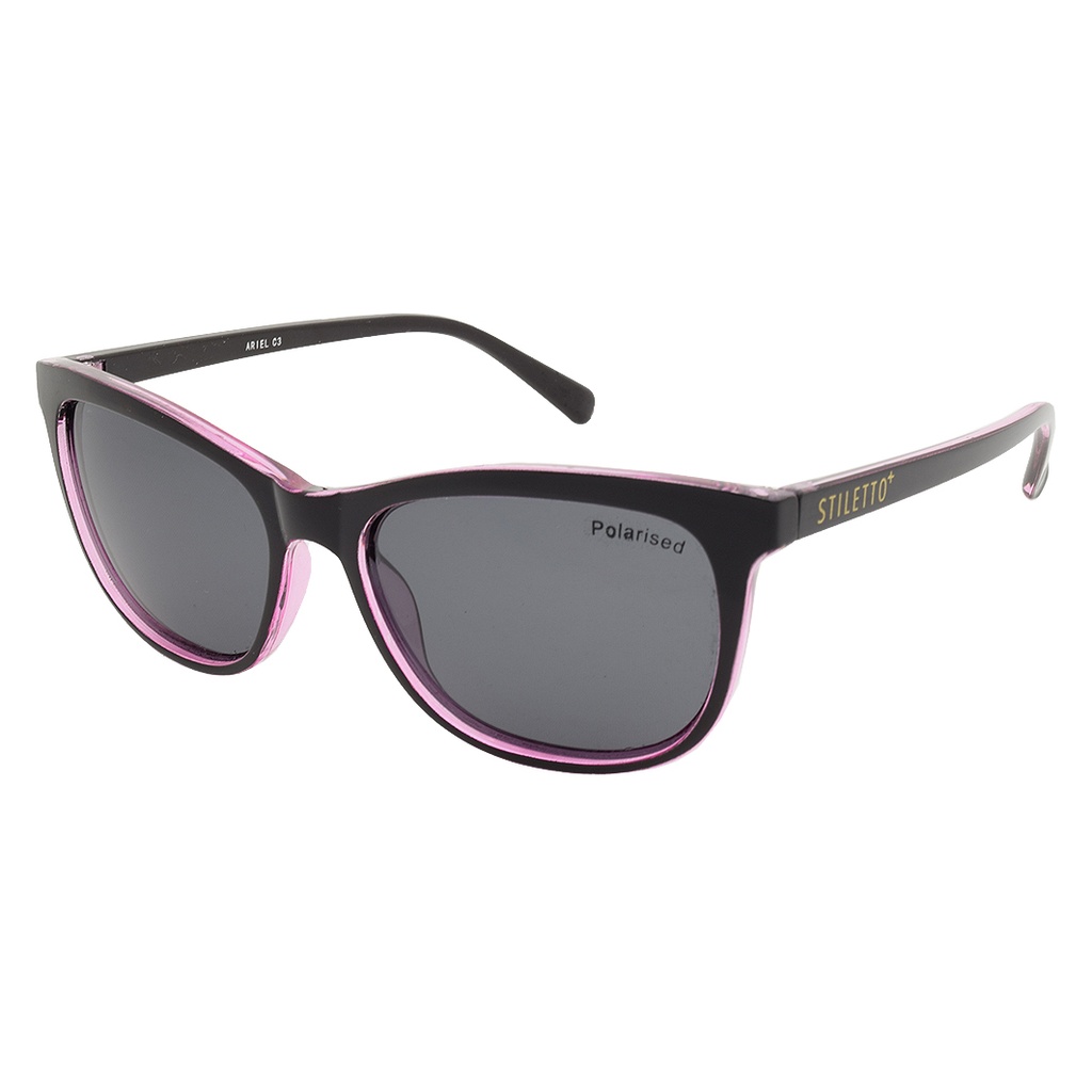 Stiletto Ariel C3 Crystal Rose And Purple / Smoke Polarised Lenses