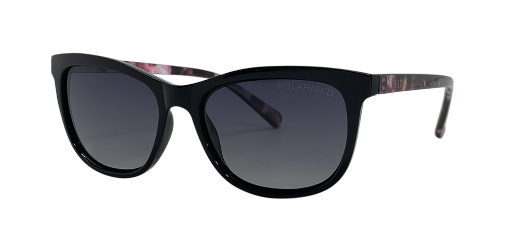 Stiletto Ariel C5 Shiny Black w Demi Purple / Smoke Gradient Polarised Lenses