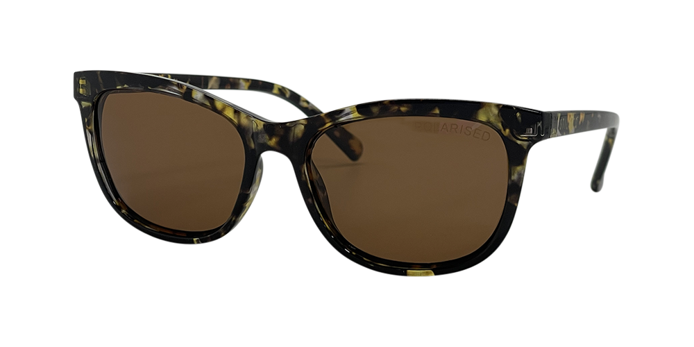 [9340457028709] Stiletto Ariel C6 Crystal Rose w Demi Black / Brown Polarised Lenses