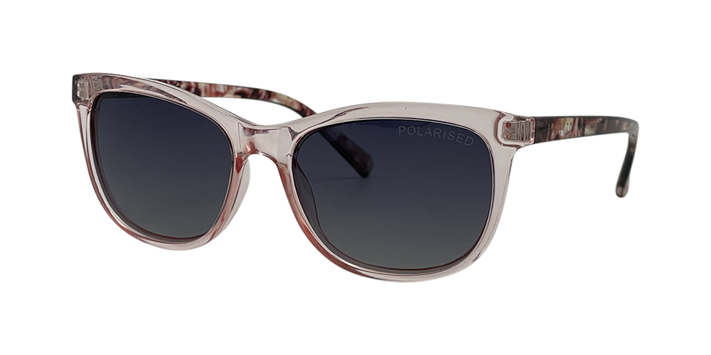 Stiletto Ariel C8 Crystal Peach w Milky Plum / Smoke Gradient Polarised Lenses