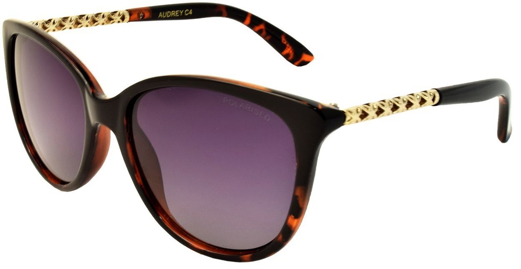 [9340457022288] Stiletto Audrey C4 Black Dark Demi / Smoke Gradient Polarised Lenses