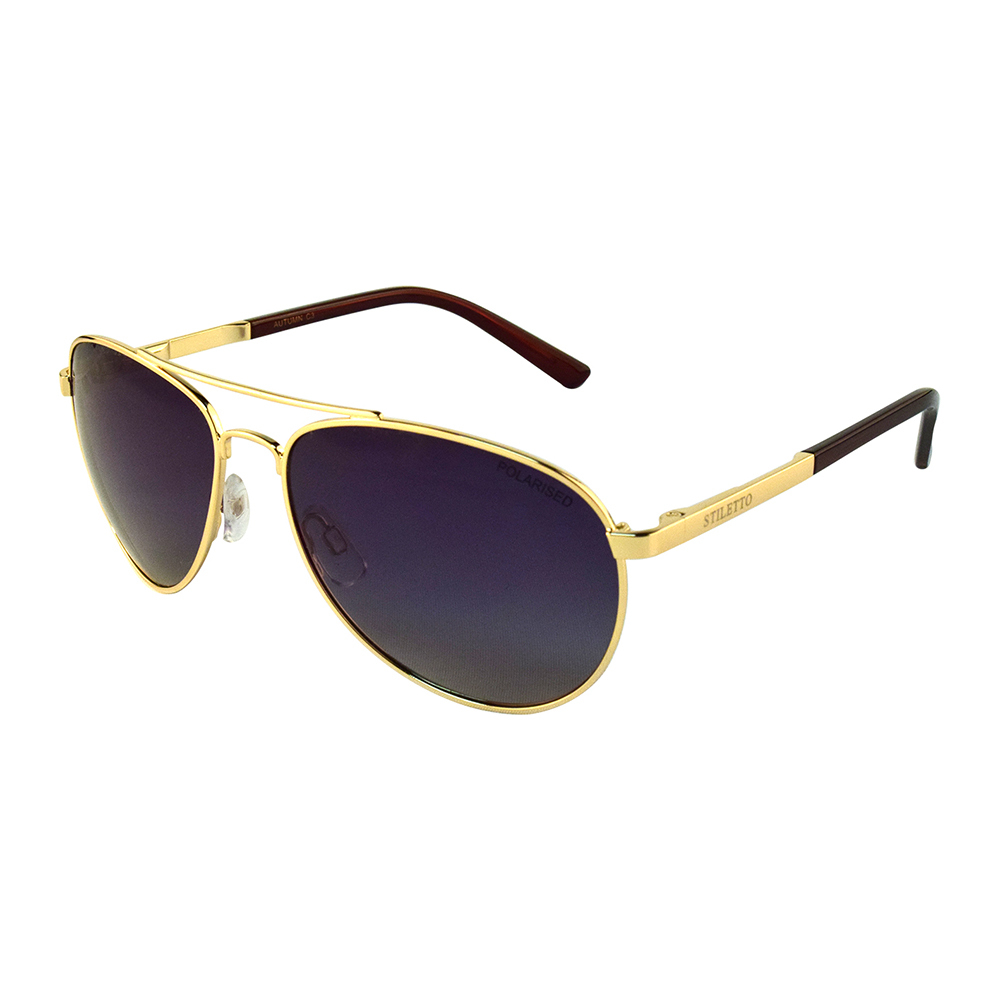 Stiletto Autumn C3 Light Gold / Smoke Gradient Polarised Lenses