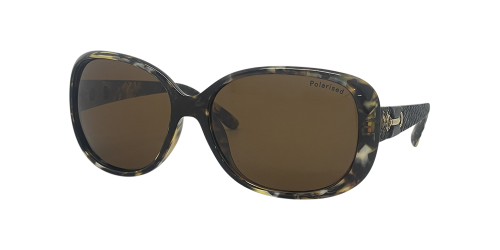 Stiletto Ava C6 Crystal Rose w Demi Black / Brown Polarised Lenses