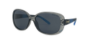 Stiletto Ava C9 Crystal Dark Smoke w Blue Fade / Smoke Polarised Lenses
