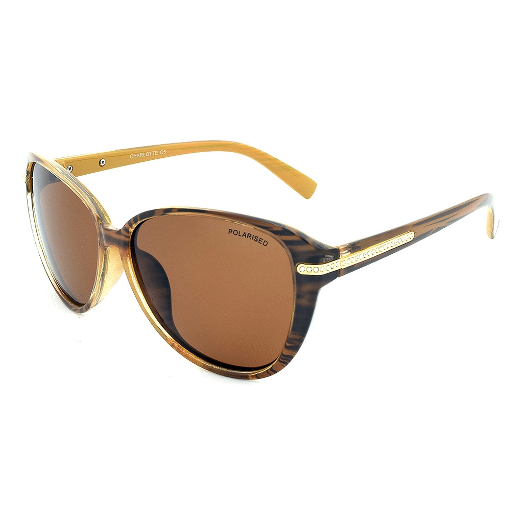 Stiletto Charlotte C5 Crystal Brown / Brown Polarised Lenses