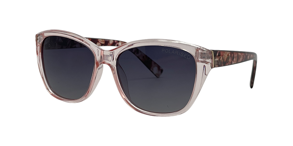 [9340457028822] Stiletto Coral C8 Crystal Peach w Milky Plum / Smoke Gradient Polarised Lenses