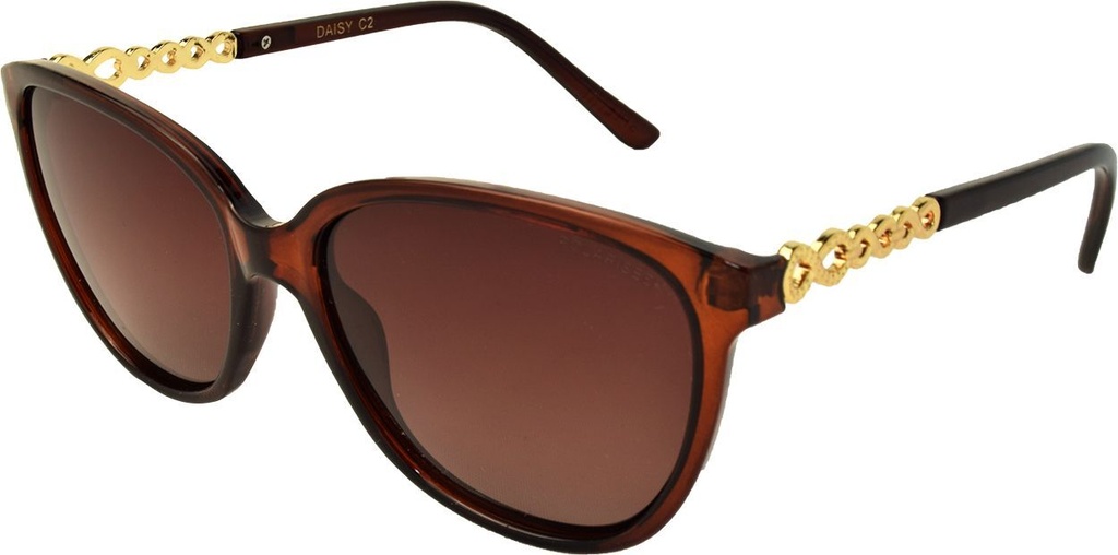 Stiletto Daisy C2 Crystal Dark Brown / Brown Gradient Polarised Lenses