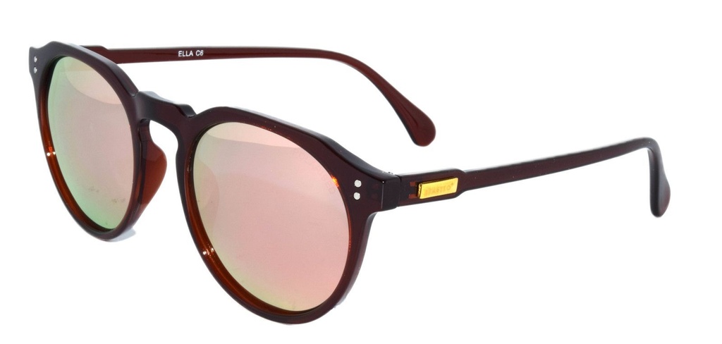 Stiletto Ella C6 Crystal Brown / Pink Revo Polarised Lenses