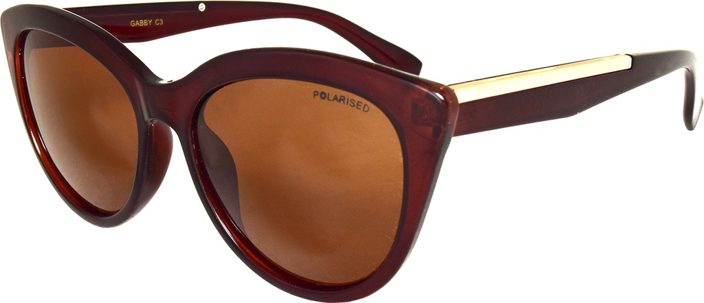 Stiletto Gabby C3 Crystal Dark Brown / Brown Polarised Lenses