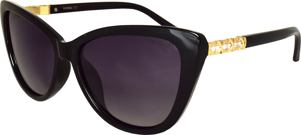 Stiletto Hanna C1 Black / Smoke Gradient Polarised Lenses