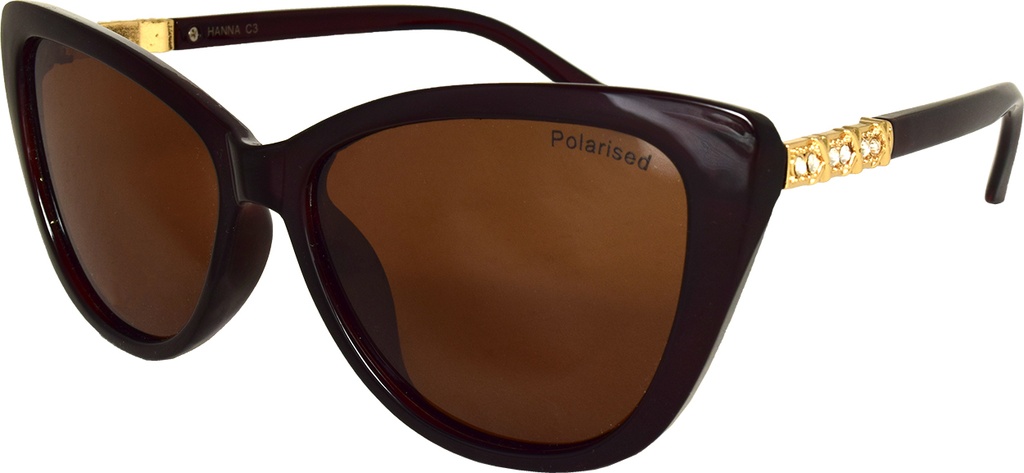 Stiletto Hanna C3 Crystal Dark Brown / Brown Polarised Lenses