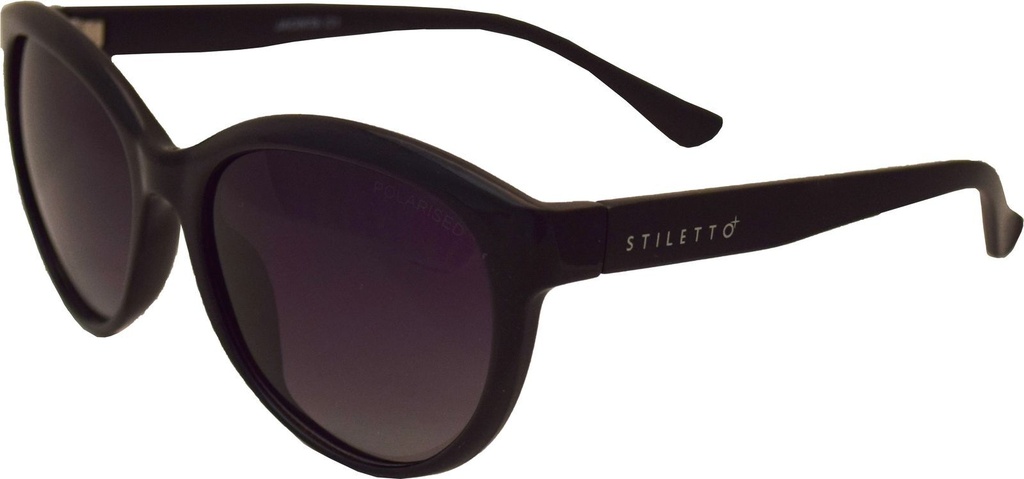 Stiletto Jacinta C1 Matte Black / Smoke Gradient Polarised Lenses
