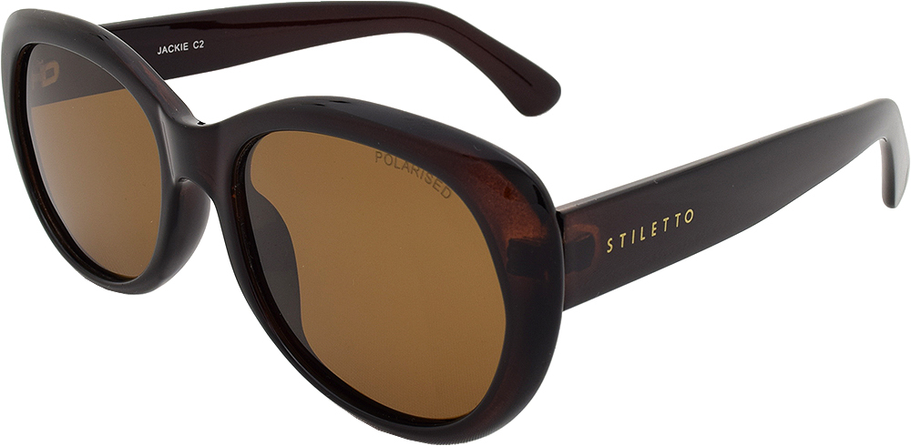 Stiletto Jackie C2 Crystal Dark Brown / Brown Polarised Lenses