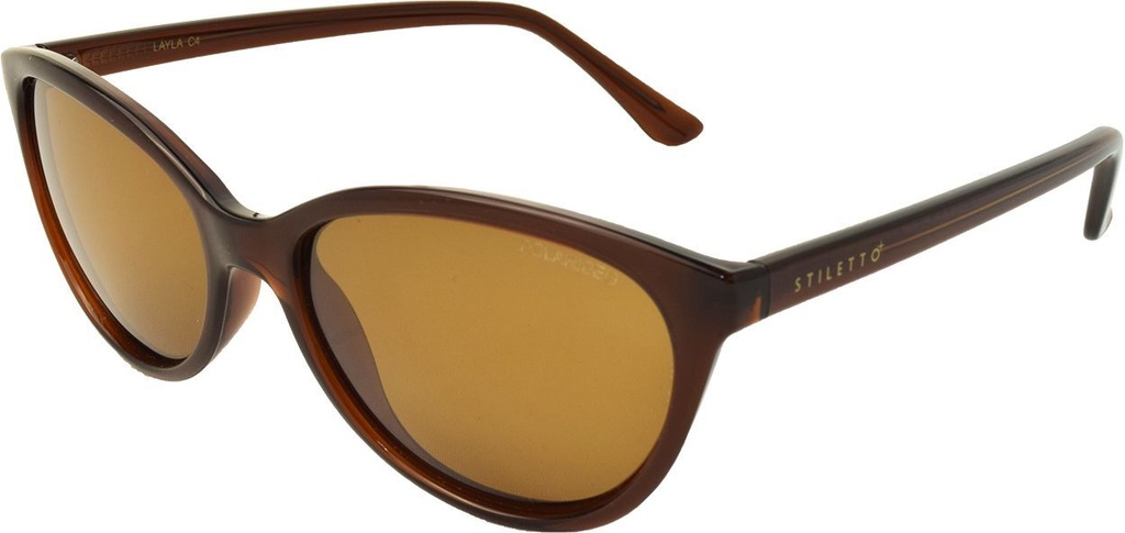 Stiletto Layla C4 Crystal Dark Brown / Brown Polarised Lenses