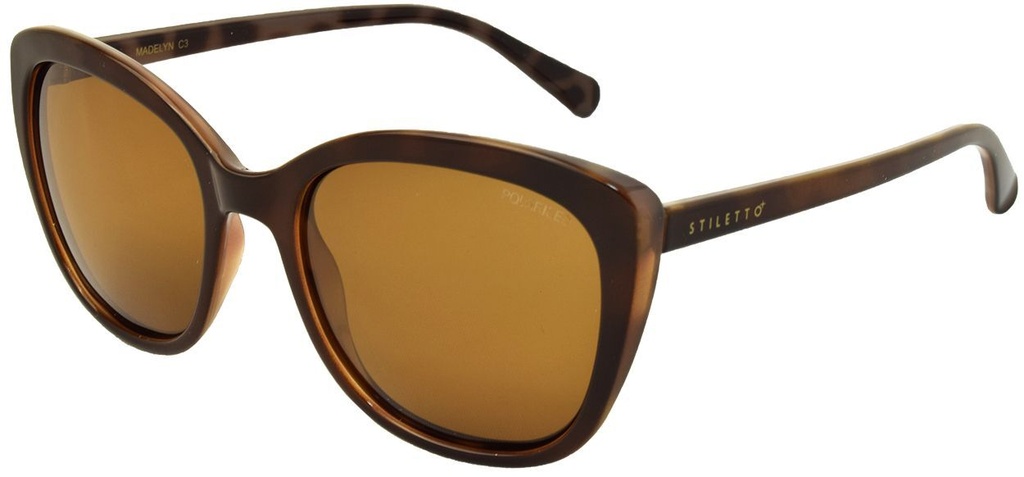 Stiletto Madelyn C3 Dark Tortoise / Brown Polarised Lenses