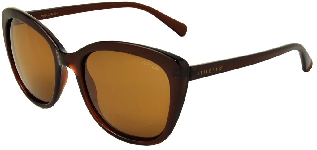 Stiletto Madelyn C4 Crystal Dark Brown / Brown Polarised Lenses