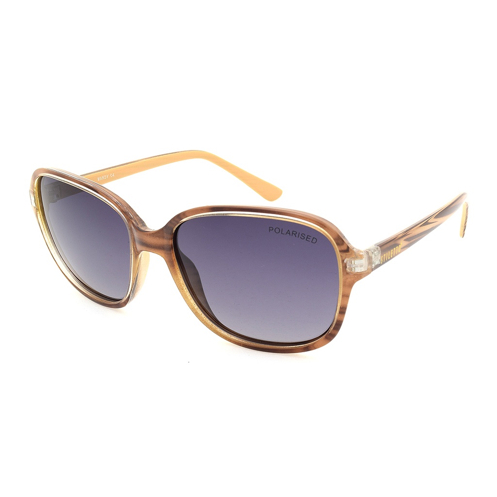 Stiletto Mandy C4 Crystal Stripe Paper / Smoke Gradient Polarised Lenses
