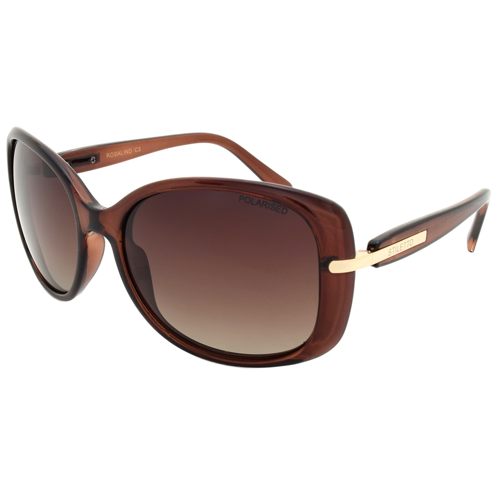 Stiletto Rosalind C3 Transparent Brown / Brown Gradient Polarised Lenses