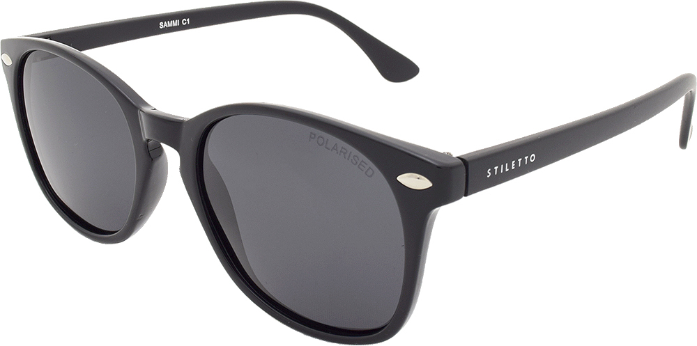 [9337217001942] Stiletto Sammi C1 Black Matte Black / Smoke Polarised Lenses