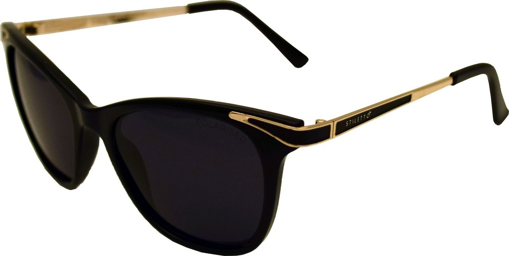 Stiletto Sienna C1 Black Light Gold / Smoke Polarised Lenses