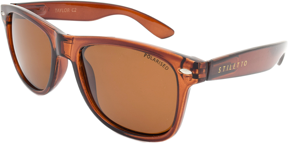 Stiletto Taylor C2 & C12 Crystal Dark Brown / Brown Polarised Lenses