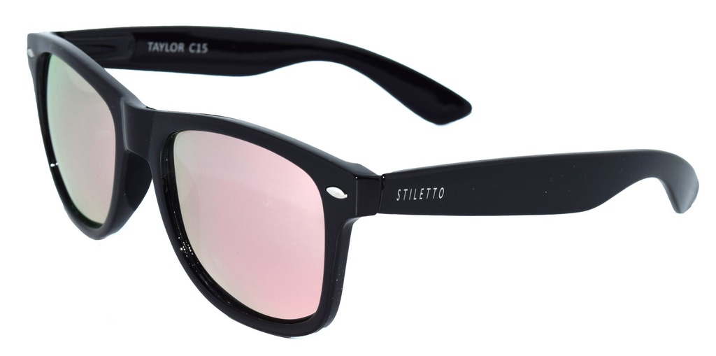 Stiletto Taylor C5 & C15 Black / Black Pink Revo Polarised Lenses