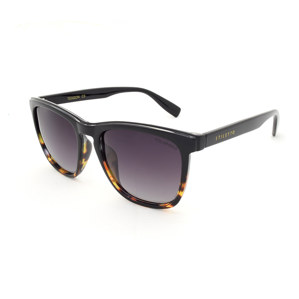 [9337217020691] Stiletto Teagon C3 Black Fade Tortoise / Smoke Gradient Polarised Lenses