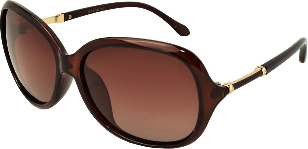 Stiletto Willow C2 Crystal Dark Brown / Brown Gradient Polarised Lenses