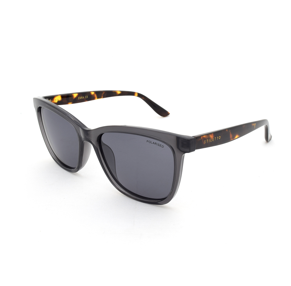 [9337217020646] Stiletto Zara C3 Shiny Crystal Smoke / Smoke Gradient Polarised Lenses