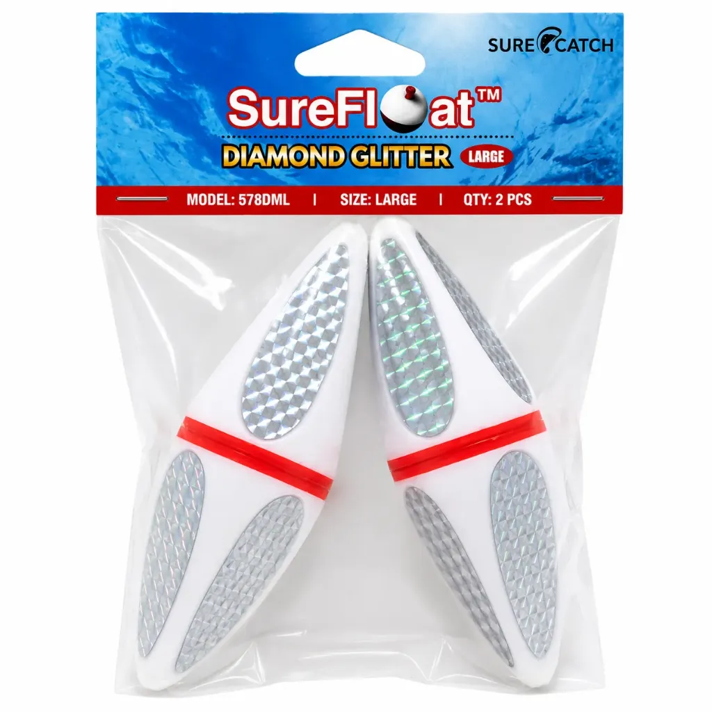 SureCatch Diamond Glitter Floats | Large | 2 Pack