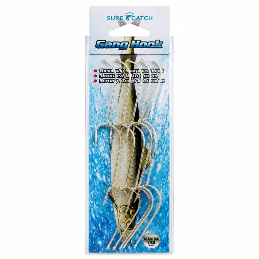SureCatch Gang Hooks | Size 3/0 | 5 Pack