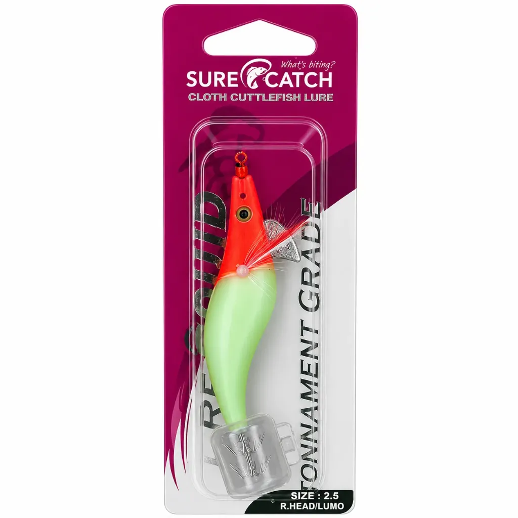 SureCatch Squid Jig Lure Head & Lumo | Size 2.5