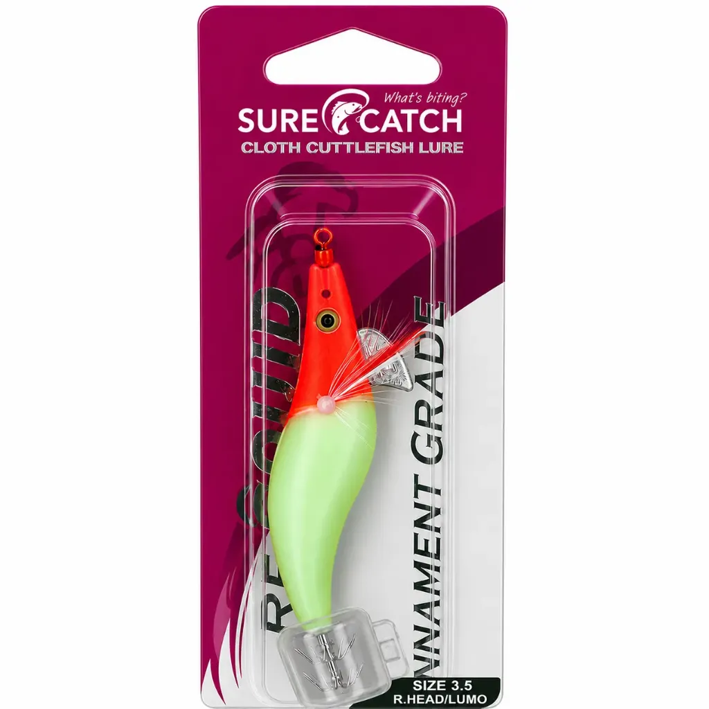 SureCatch Squid Jig Lure Head & Lumo | Size 3.5