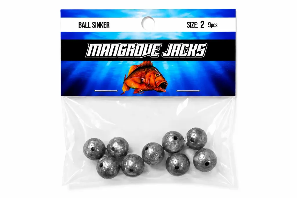 Mangrove Jacks Ball Sinker | Size 2 | 9 Pack