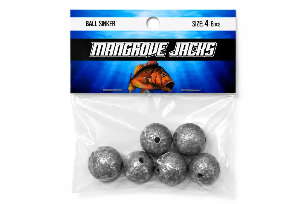 Mangrove Jacks Ball Sinker | Size 4 | 6 Pack