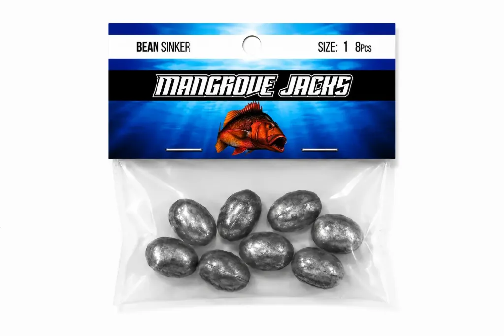 Mangrove Jacks Bean Sinker | Size 1 | 8 Pack